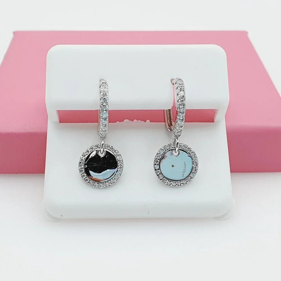 - "925 Sterling Silver Cubic Zirconia Earrings, U19254704 - Picture 7 of 11